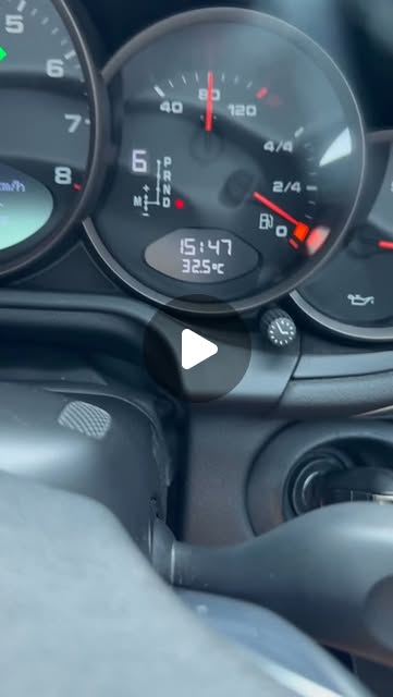 Porsche instrument cluster during a paddle-shifter repair