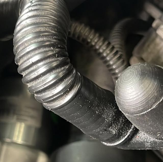 Porsche 987 electrical connection documented during maintenance
